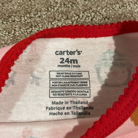 Baby Girls Christmas Pajama Set - Picture 2 of 3